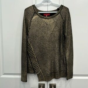 Saks Metallic Sweater Size Medium
